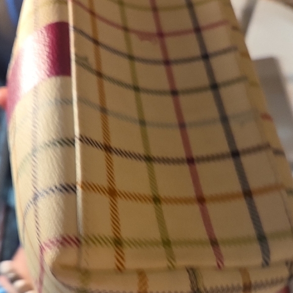 Coach Checkered Shoulder Bag - Cream and Pink - Picture 4 of 7